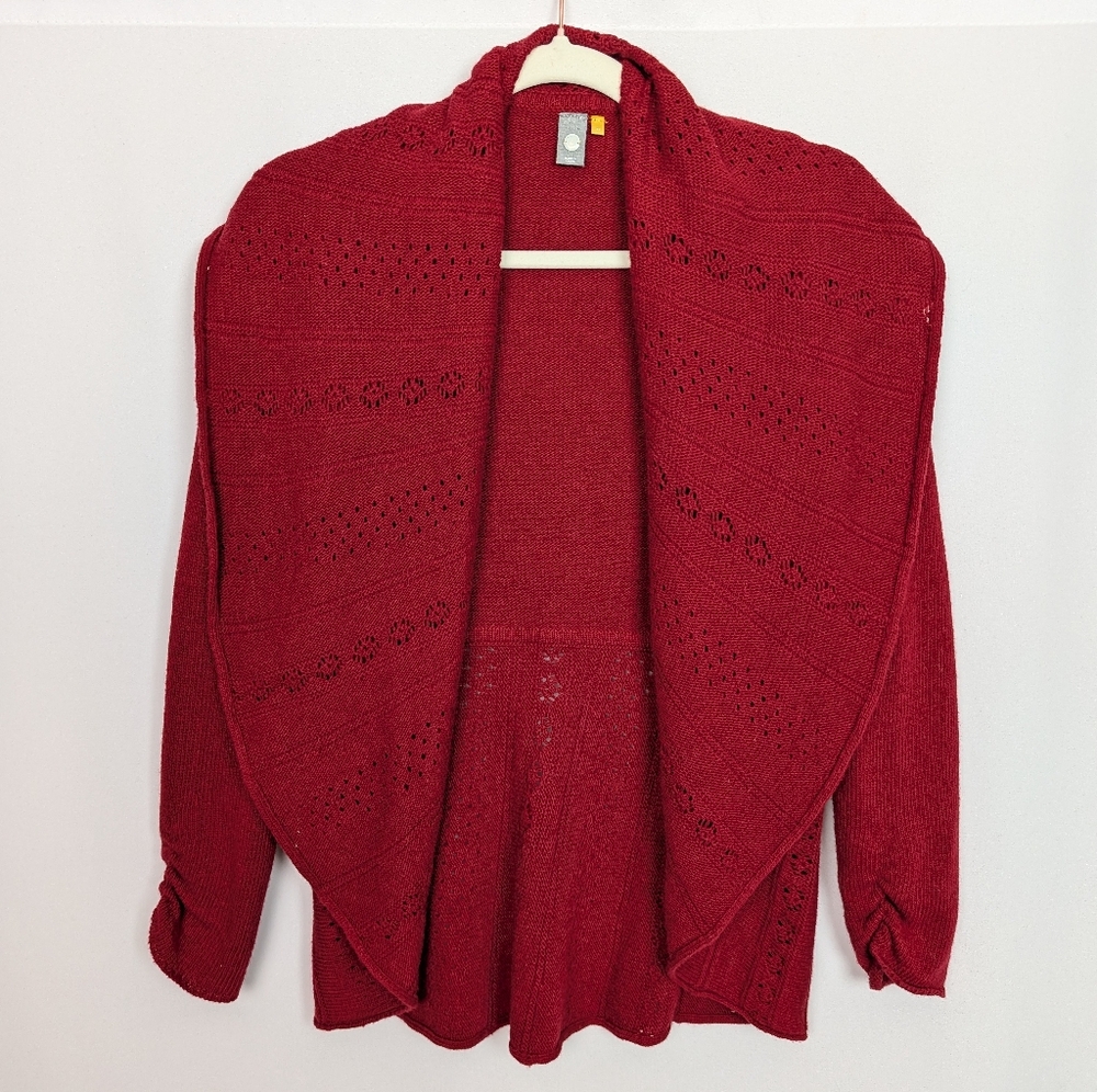Anthropologie Knitted & Knotted Pointelle Cardigan